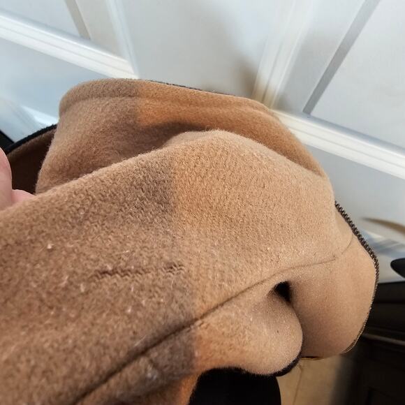 Vintage Pendleton Womens Size 8 Navy Tan Full Zip Jacket Coat 100% Wool USA - Picture 9 of 12